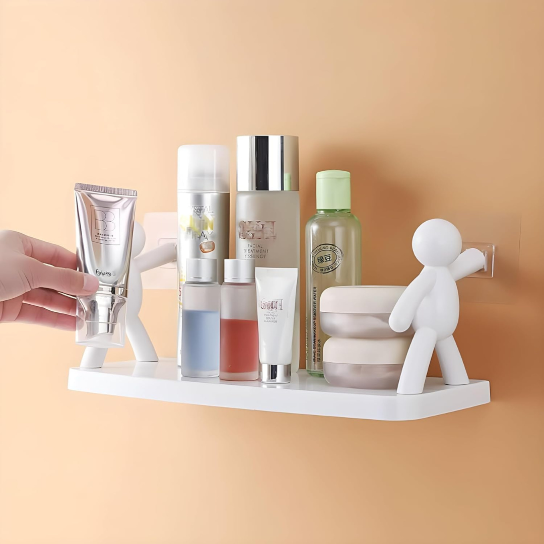 Wall Mounted Punch-free Organizer Rack for Kitchen & Bathroom