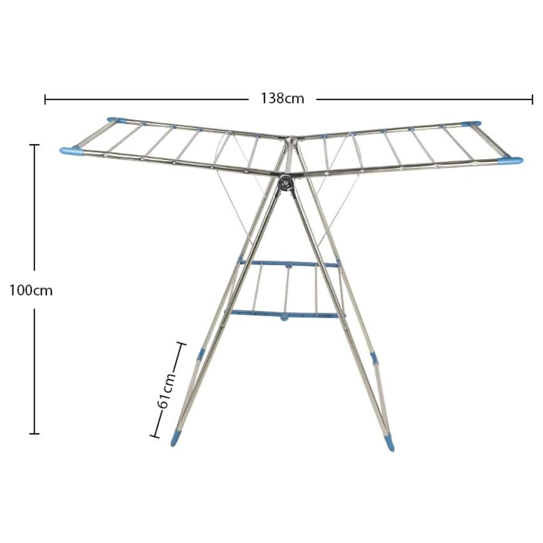 Full Body Stainless Steel Heavy Duty Clothes Airer Drying Rack