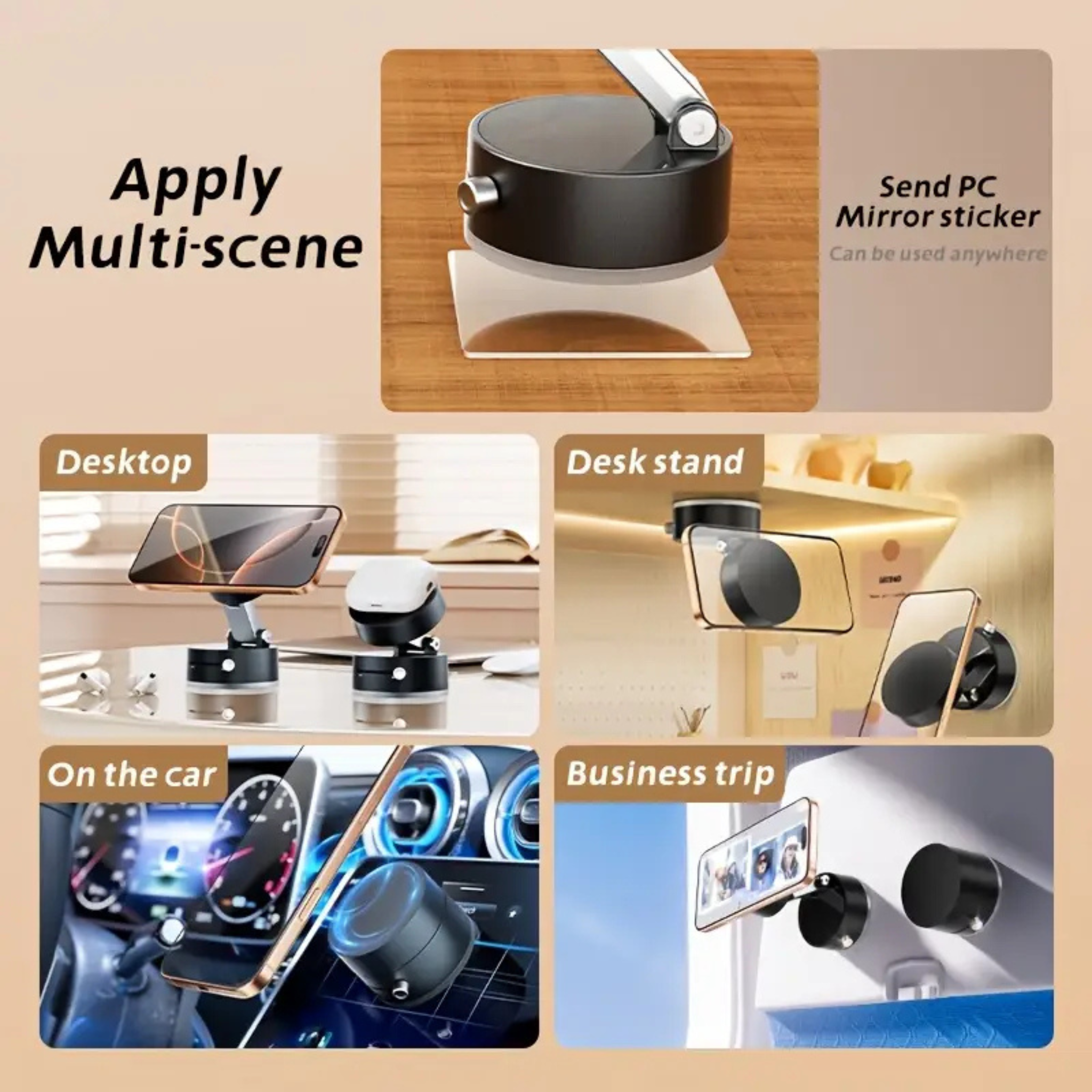Vacuum Suction Adsorption Magnetic Mobile Phone Holder