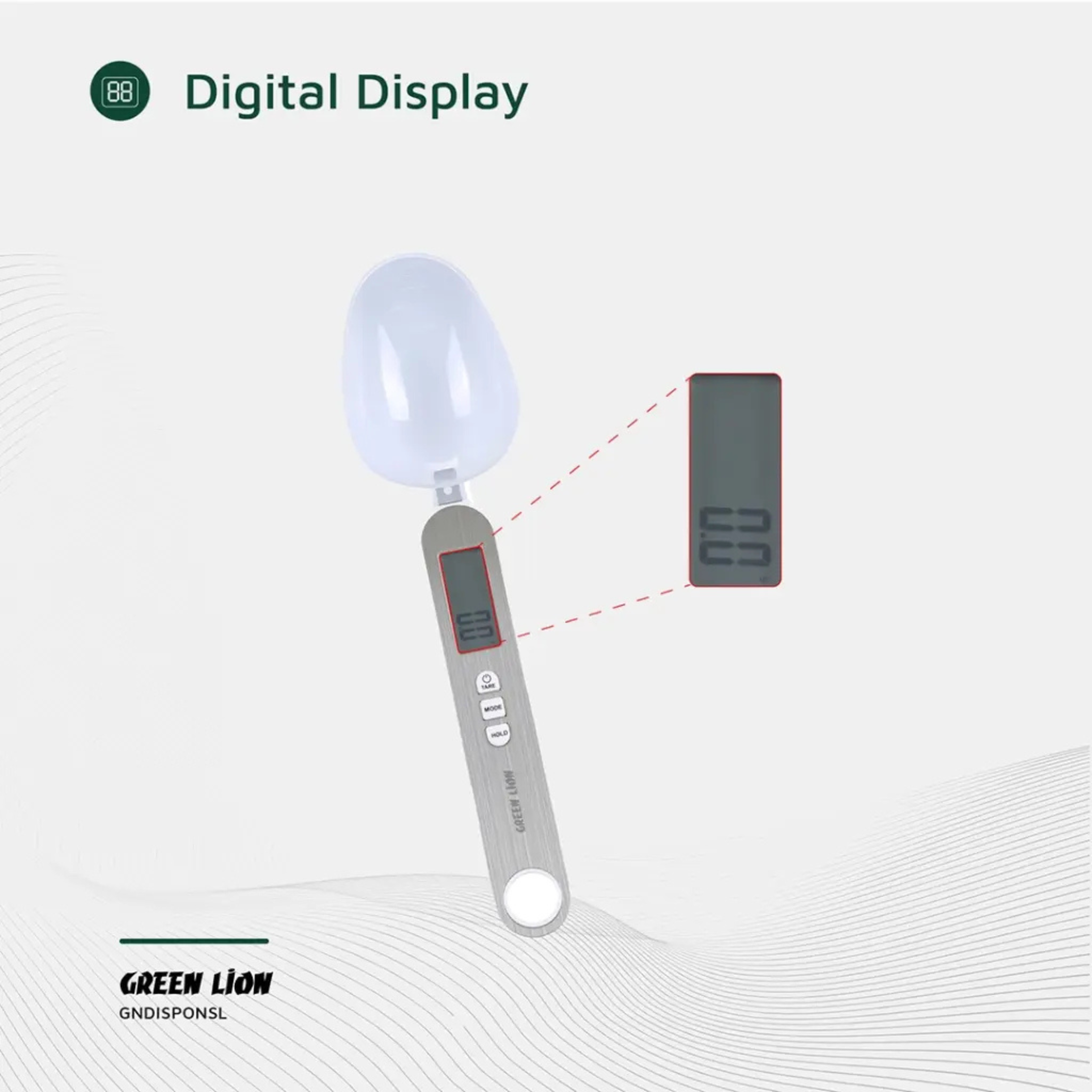 Green Lion Digital Measuring Spoon Scale for Kitchen