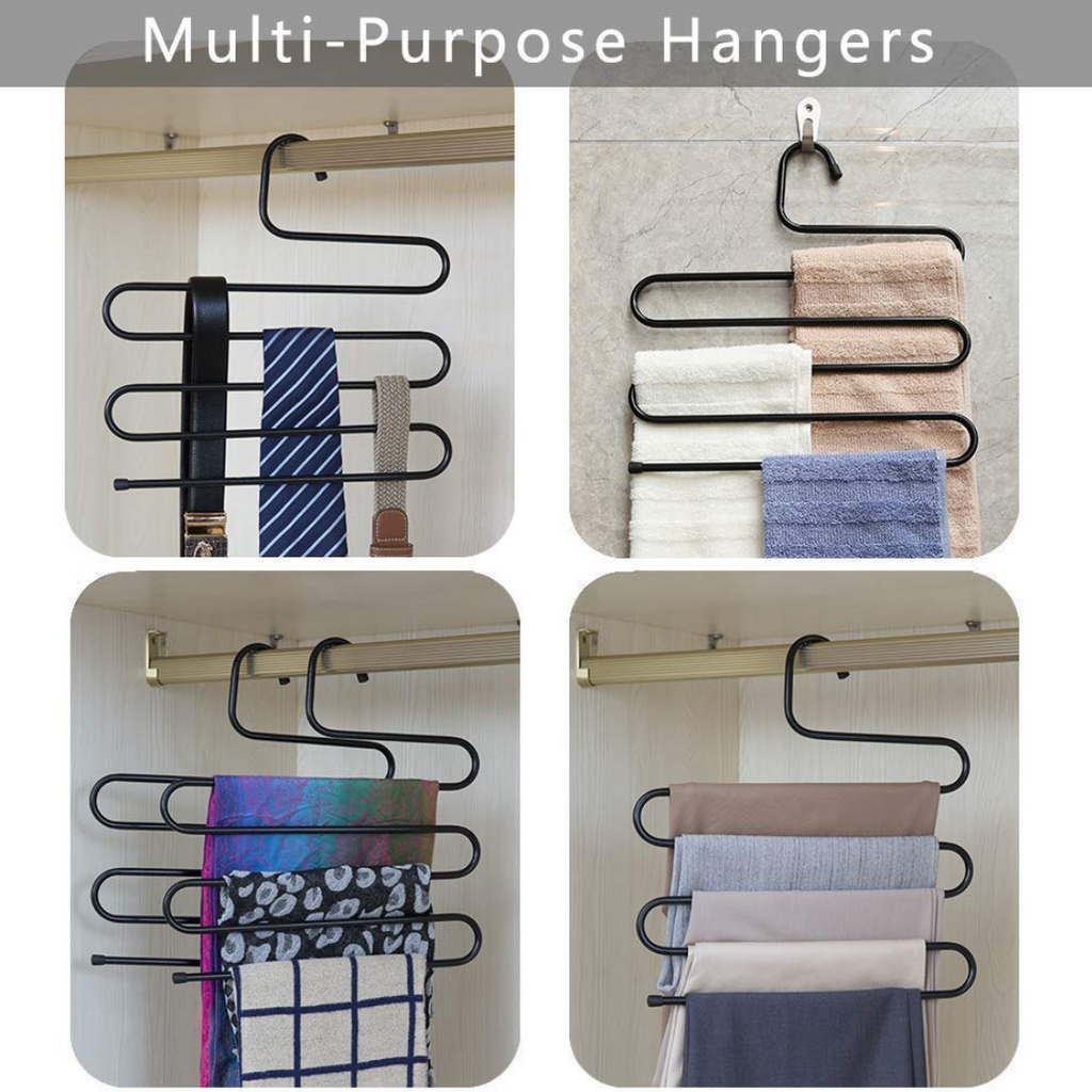 Multi-functional Space Saving Pants Hanger Rack