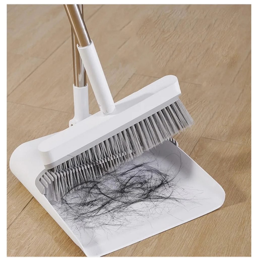 Ecoco Long Handle Broom with Dustpan