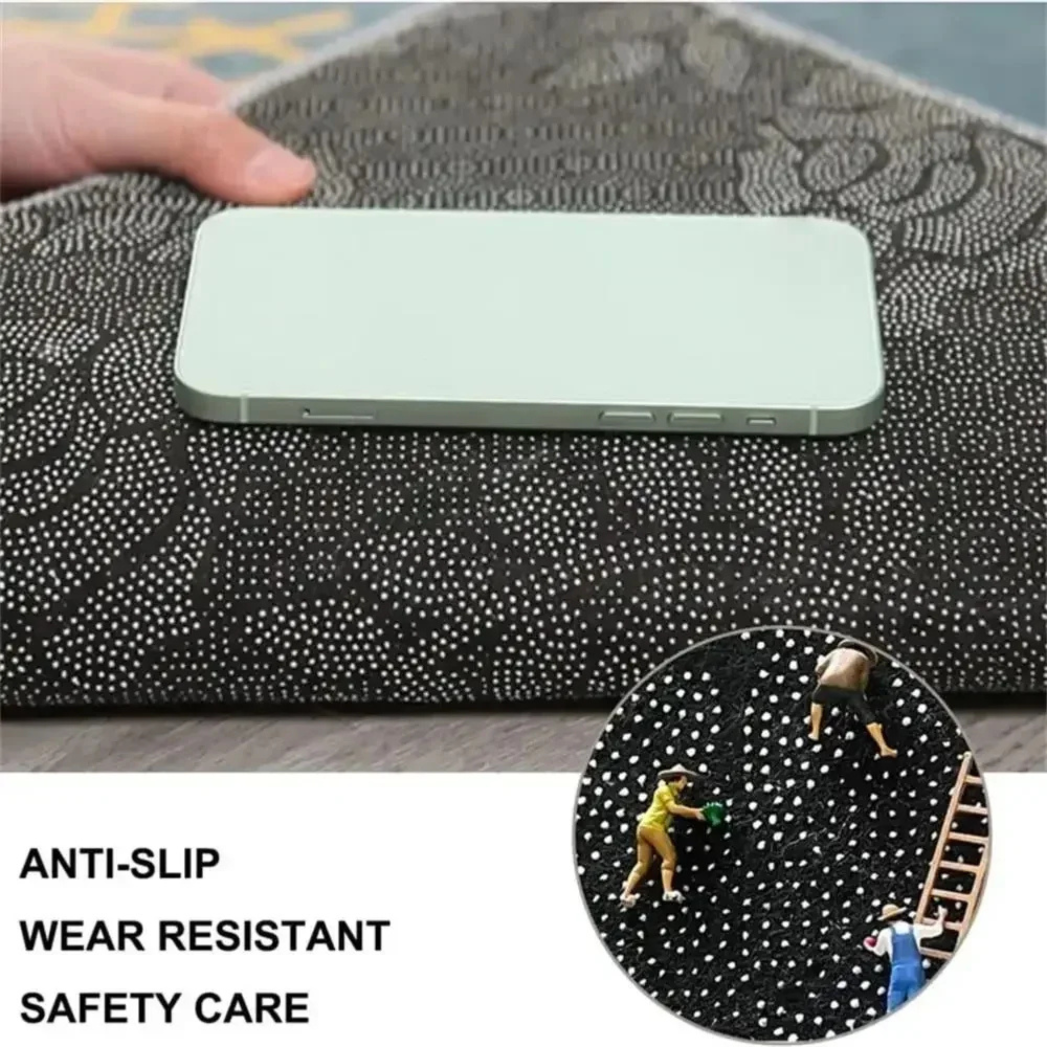 Water Absorbent Quick Drying Kitchen Floor Mat - Anti-Fatigue, Non-Slip, Easy Clean Rug 2 Pieces/Set
