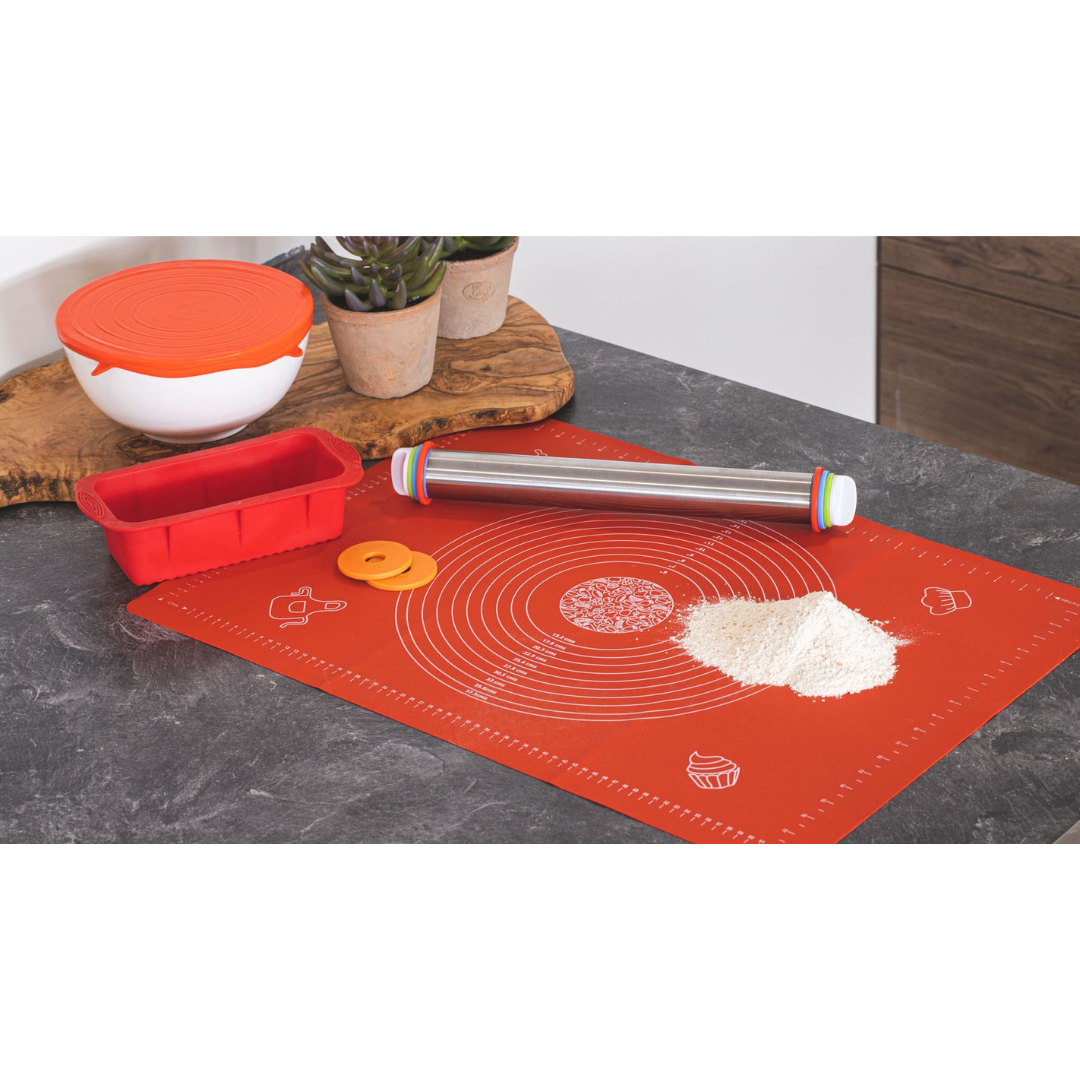Non-stick Silicone Dough Mat, Kneading Rolling Baking Mat [45x60cm]