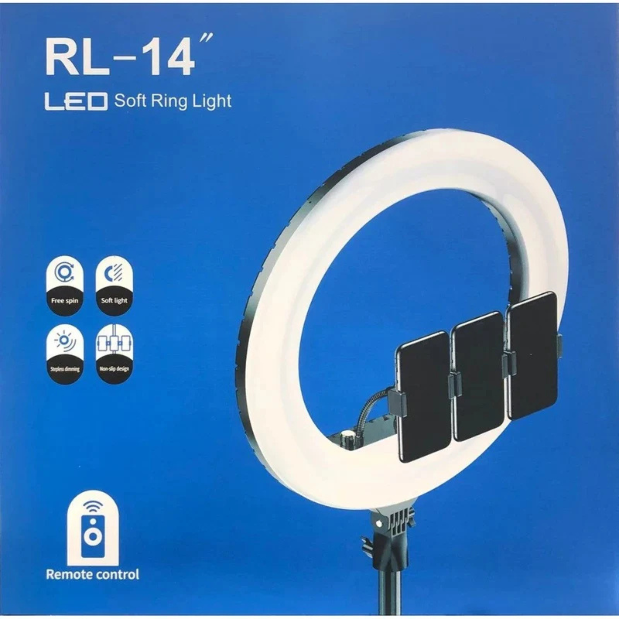 Selfie Ring Light with Light Stand, Color Filter, Phone Holder for Interview, Self Video Shooting