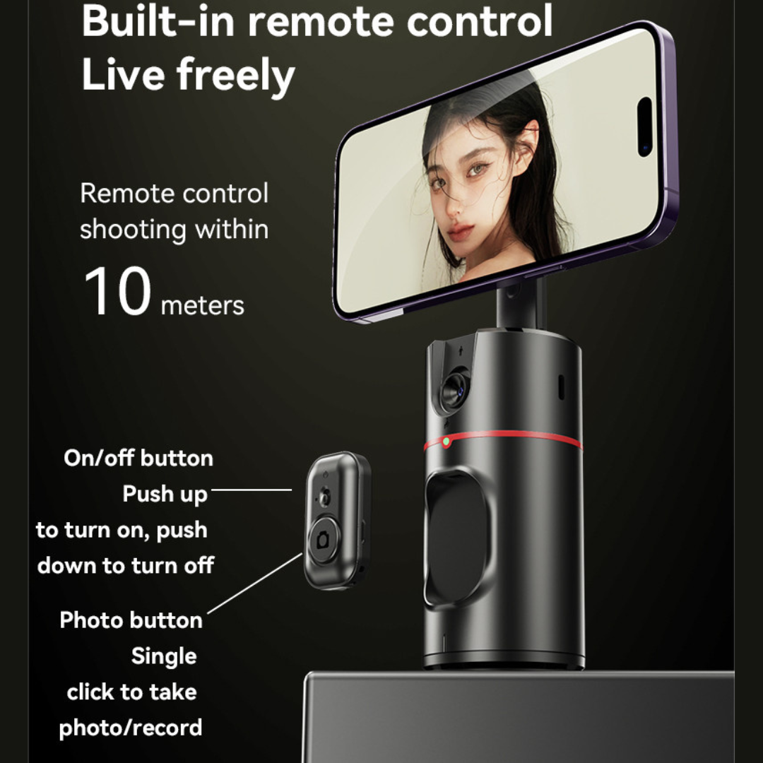Yesido Mobile Phone Stabilizer Tripod - 360° Wireless Auto Face Tracking Al Cloud Eye Stabilizer