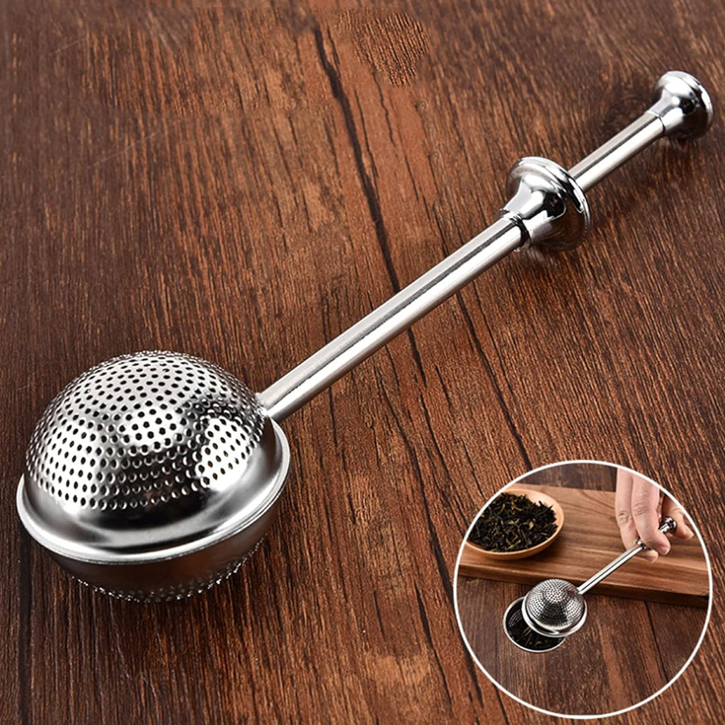 Retractable Tea Strainer, Stainless Steel Tea Filter Spoon