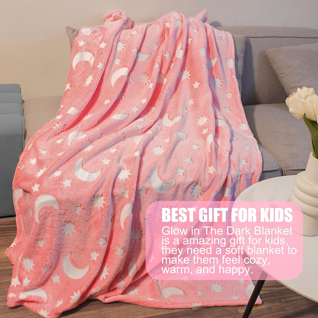 Glow In The Dark Luminous Blanket (Gift for Kids) , 120 x 150 CM