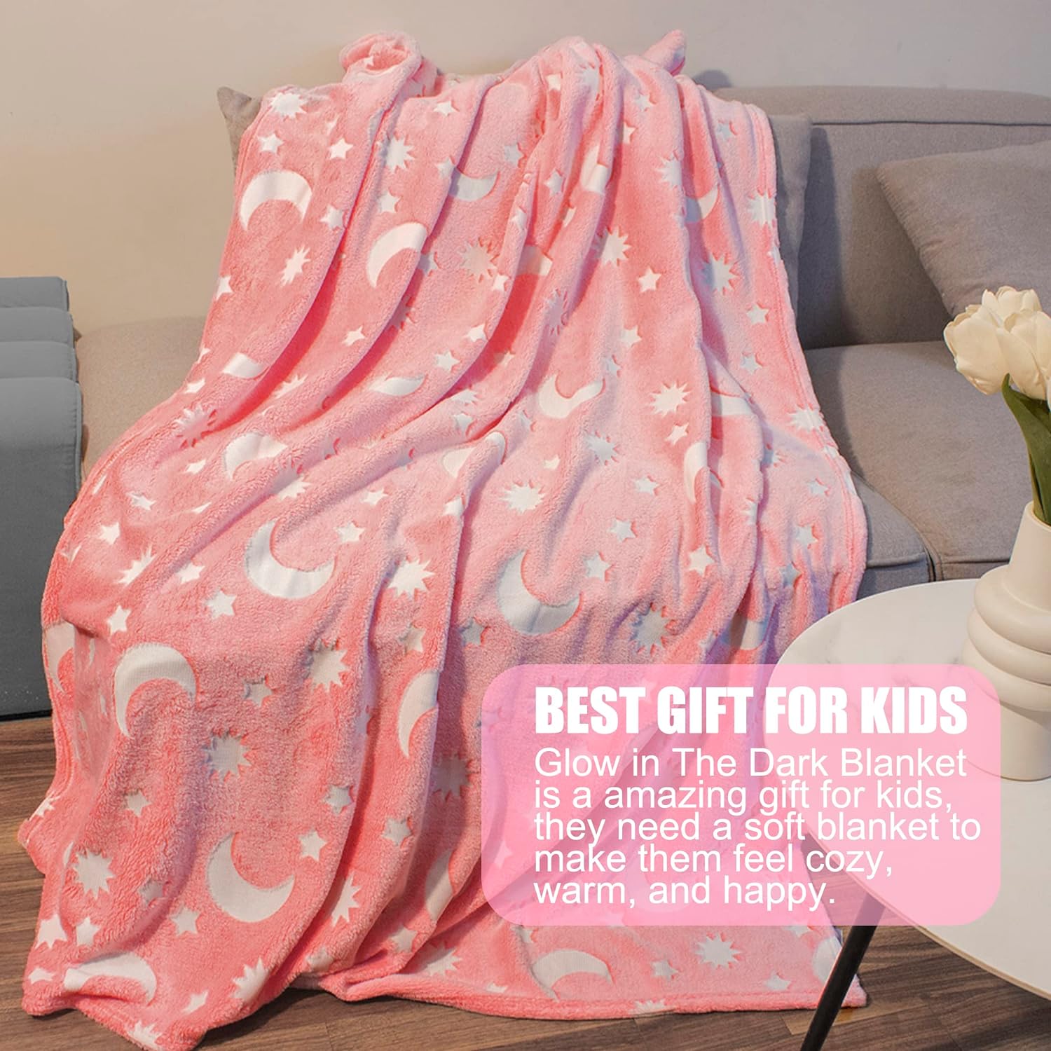 Glow In The Dark Luminous Blanket (Gift for Kids) , 120 x 150 CM