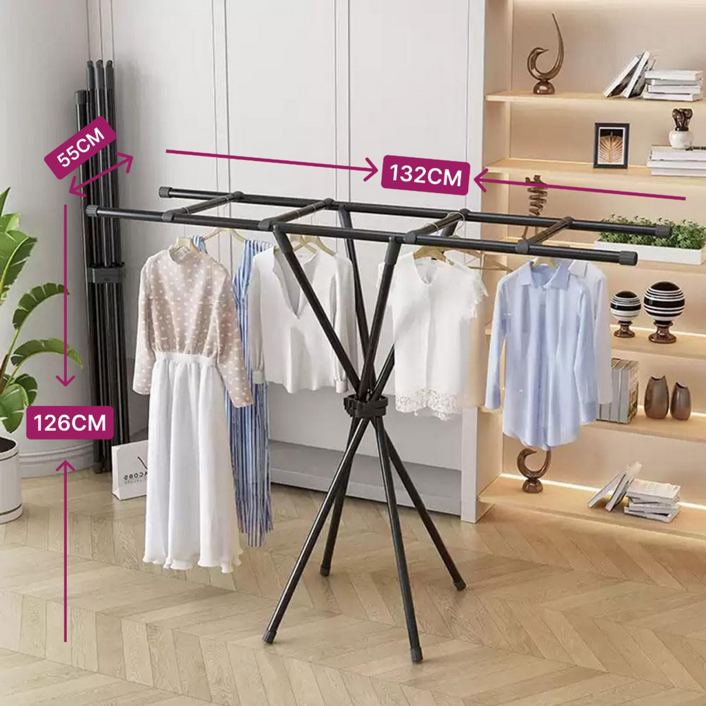 Collapsible Clothes Airer, Folding Clothes Drying Rack