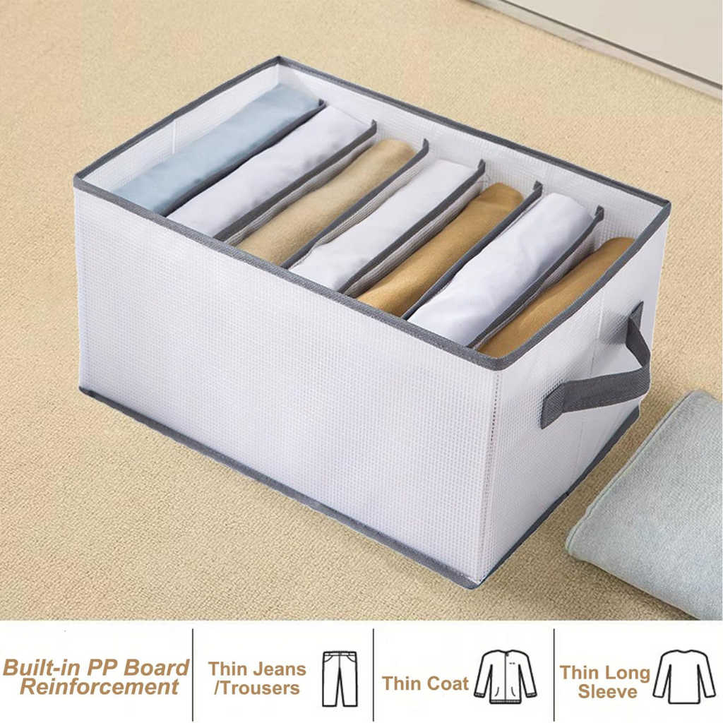 7 Grid Wardrobe Clothes Storage Organizer Box