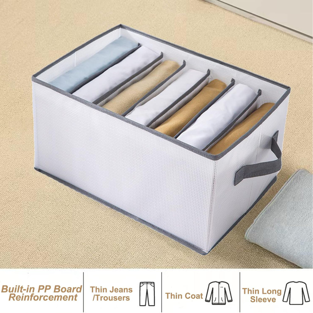 7 Grid Wardrobe Clothes Storage Organizer Box