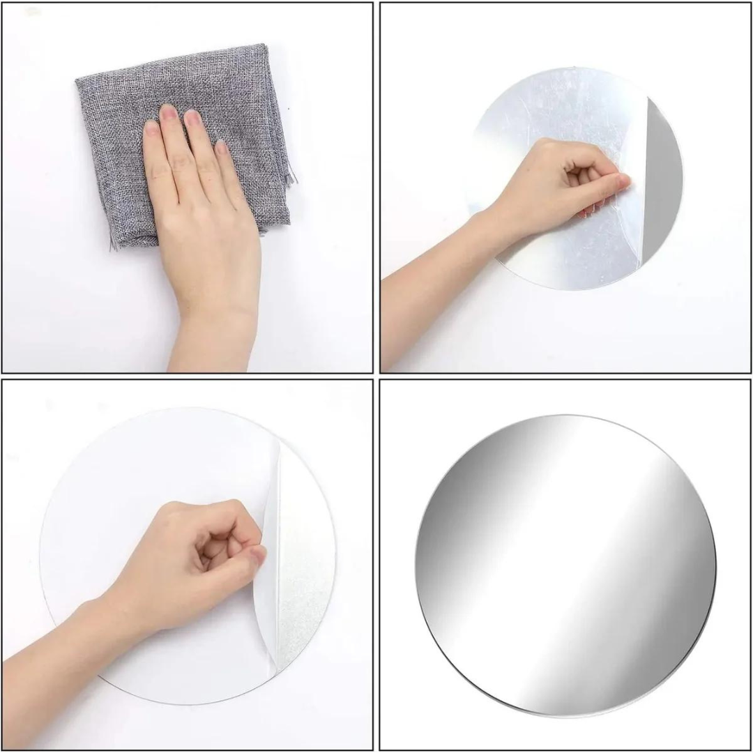 Acrylic Glass Wall Mirror - HD Self Adhesive DIY Mirror