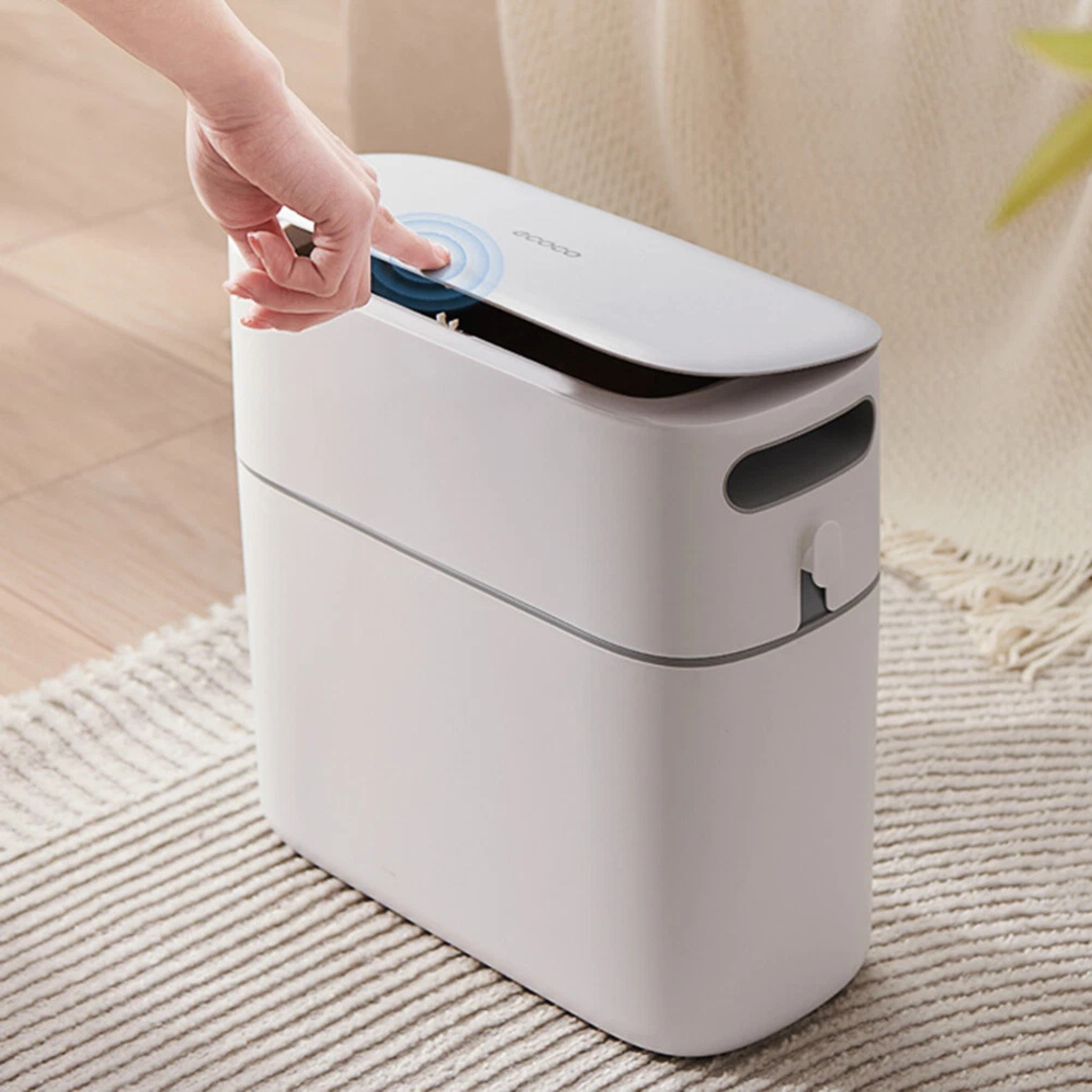 Ecoco Narrow Space Press-type Trash Can, Household Garbage Waste Bin