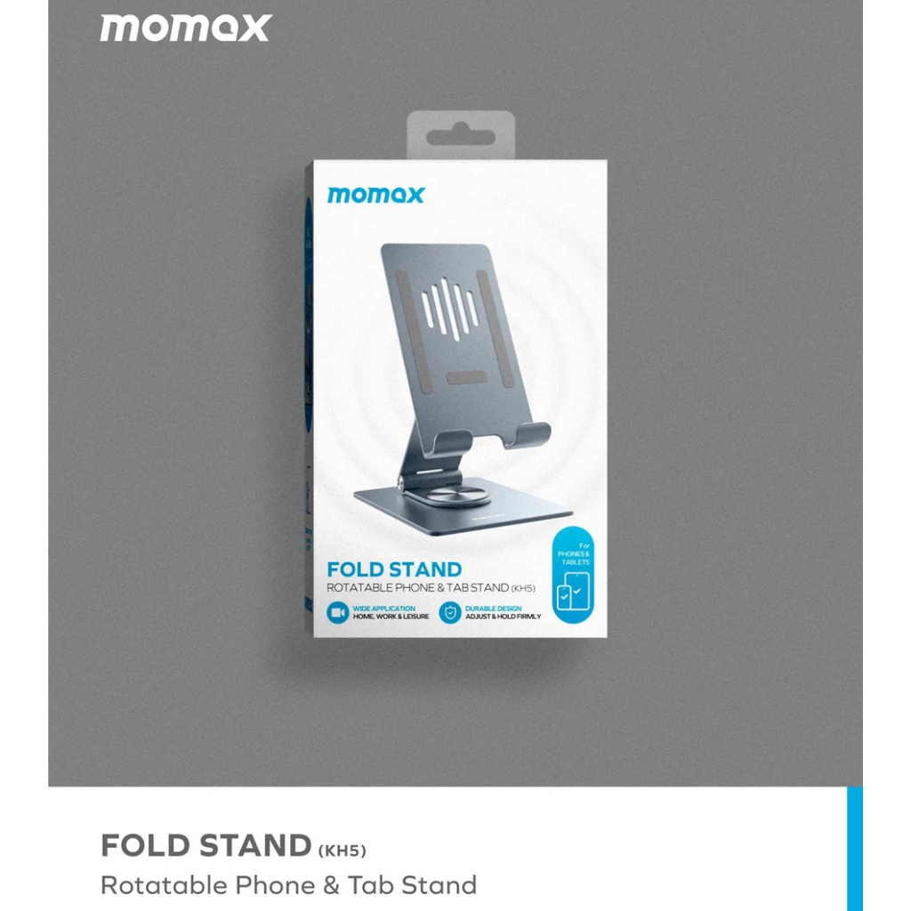 Momax Fold Stand KH5 - Universal Phone and Tablet Rotating Stand