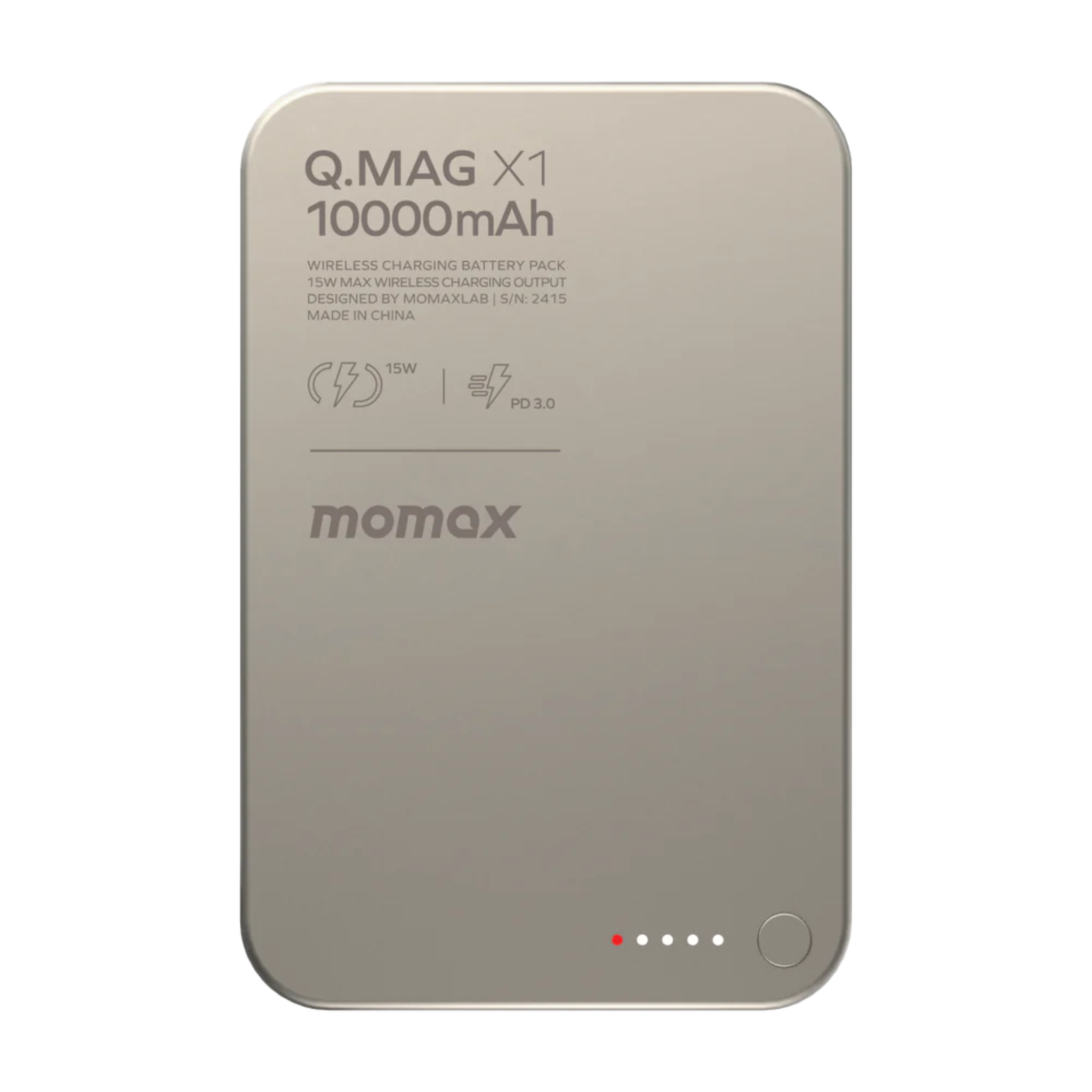 Momax Q.Mag X1 Gen2 Magnetic Wireless Power Bank 10000mAh