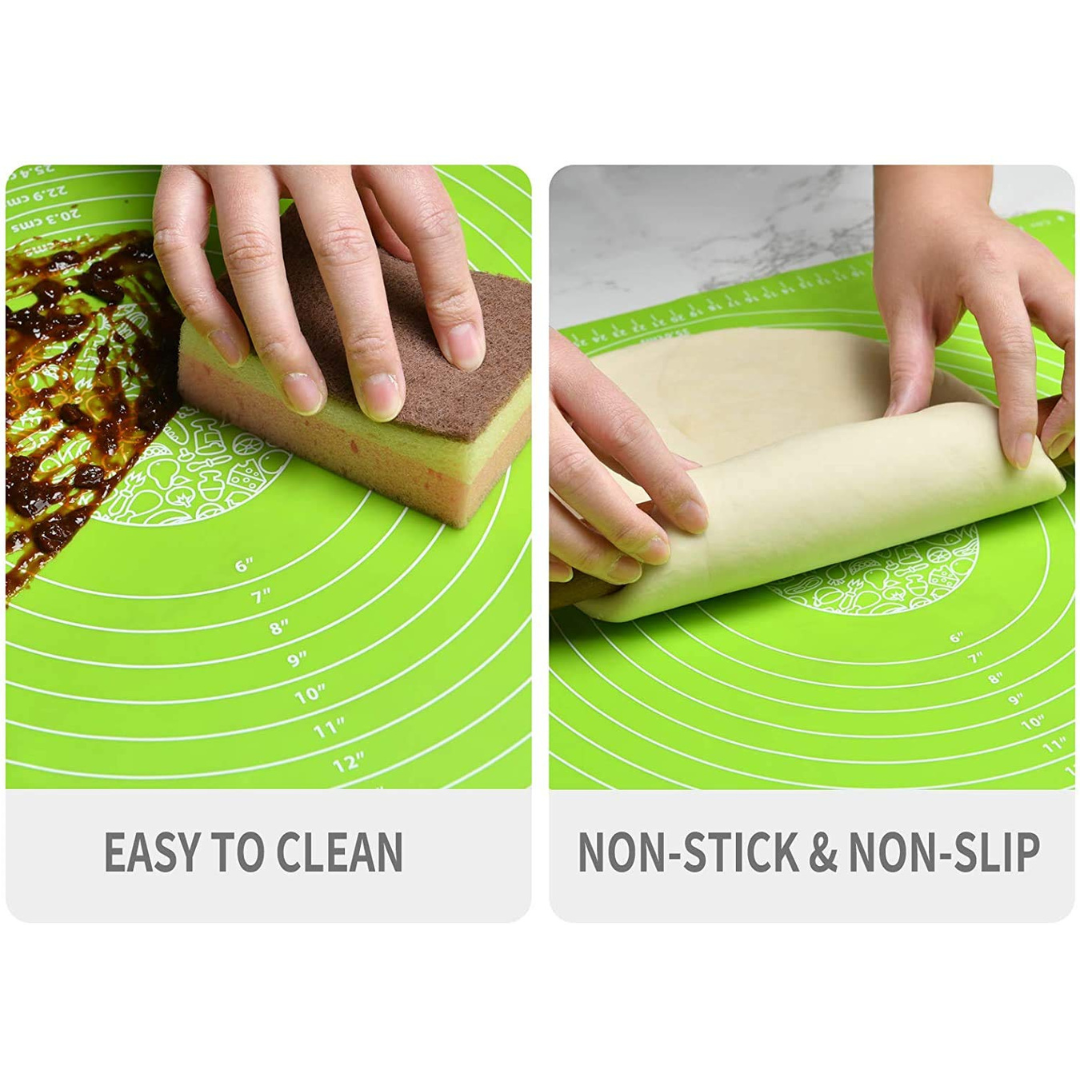 Non-stick Silicone Dough Mat, Kneading Rolling Baking Mat [45x60cm]
