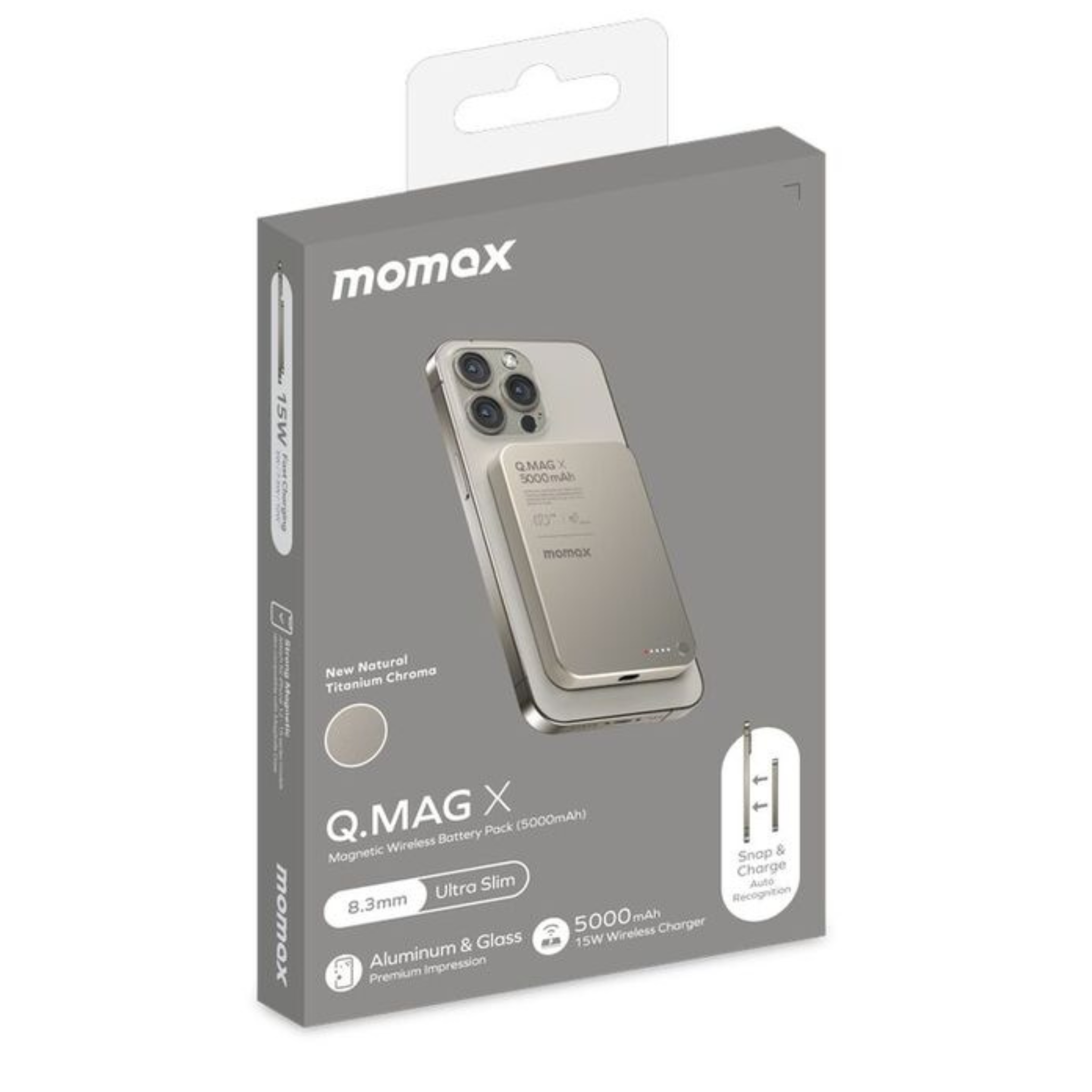 Momax Q.Mag X 5000mAh Gen2 Magnetic Wireless Power Bank