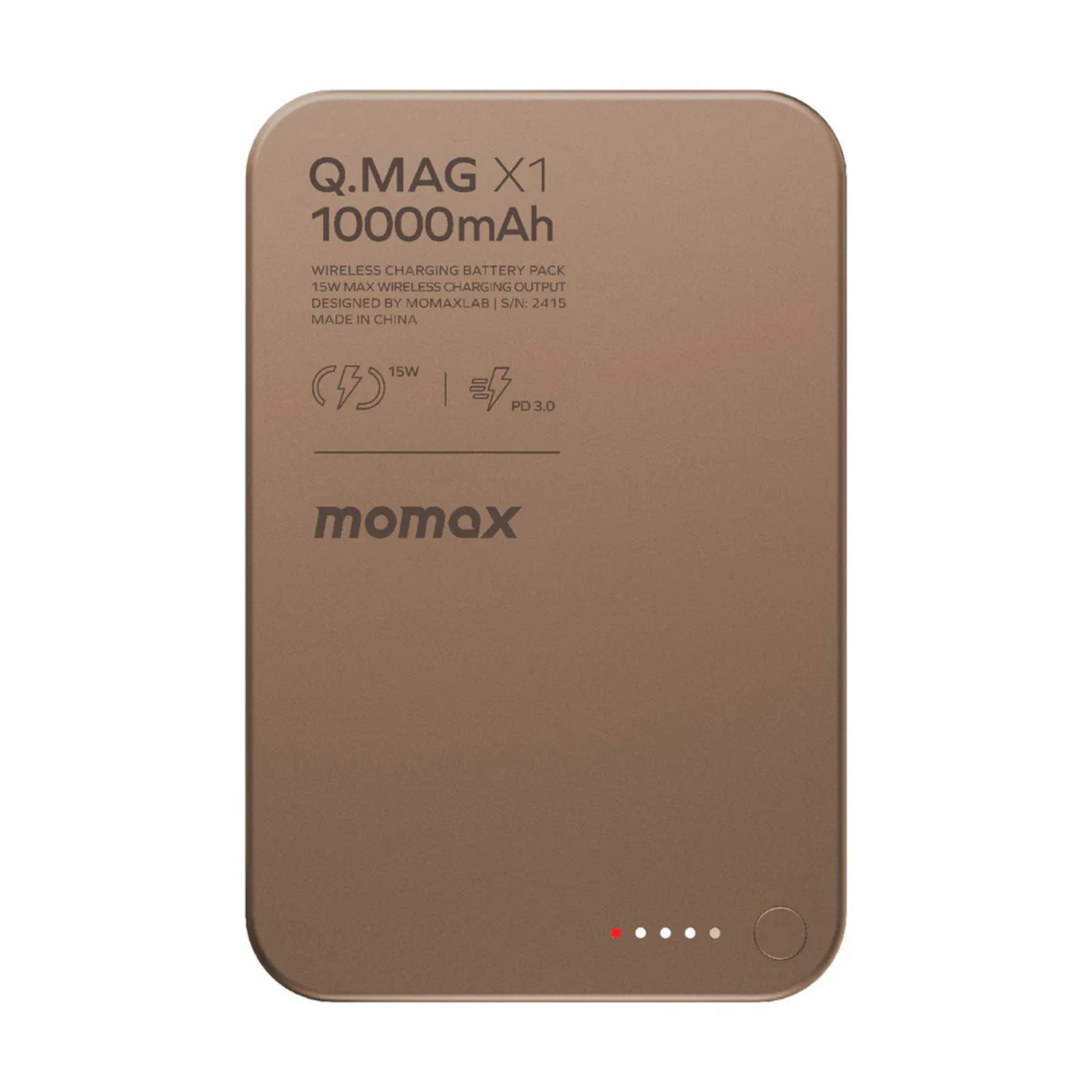 Momax Q.Mag X1 Gen2 Magnetic Wireless Power Bank 10000mAh