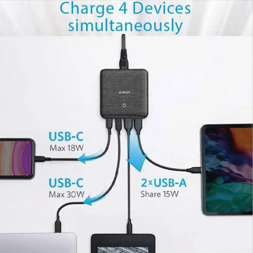 Anker PowerPort Atom III Slim (4 Ports) 63W 2PD + 2 IQ