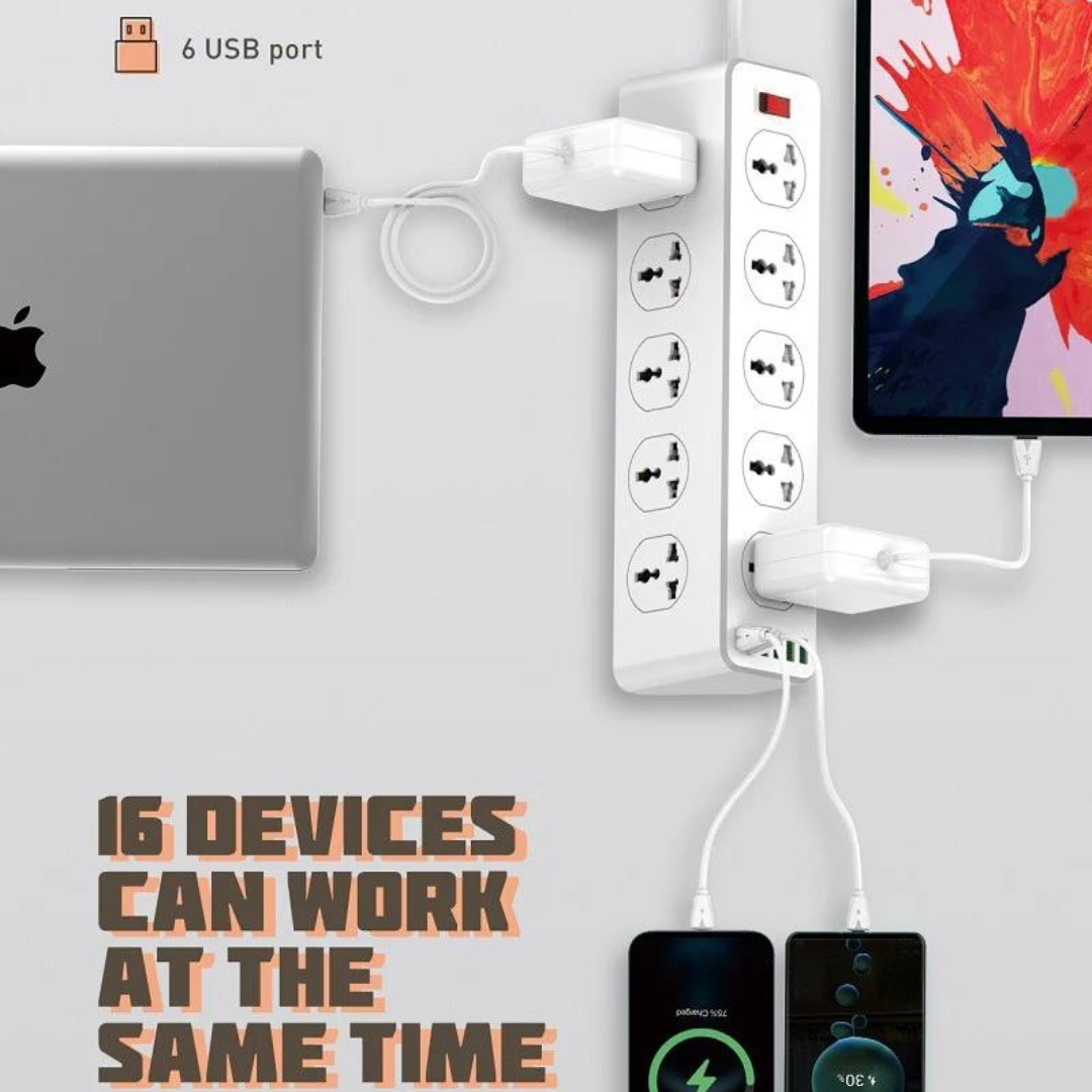 Extension Cable - LDNIO Power Strip SC10610 30W PD Port