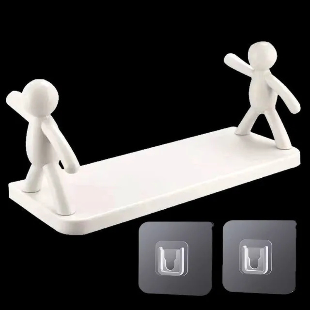 Wall Mounted Punch-free Organizer Rack for Kitchen & Bathroom