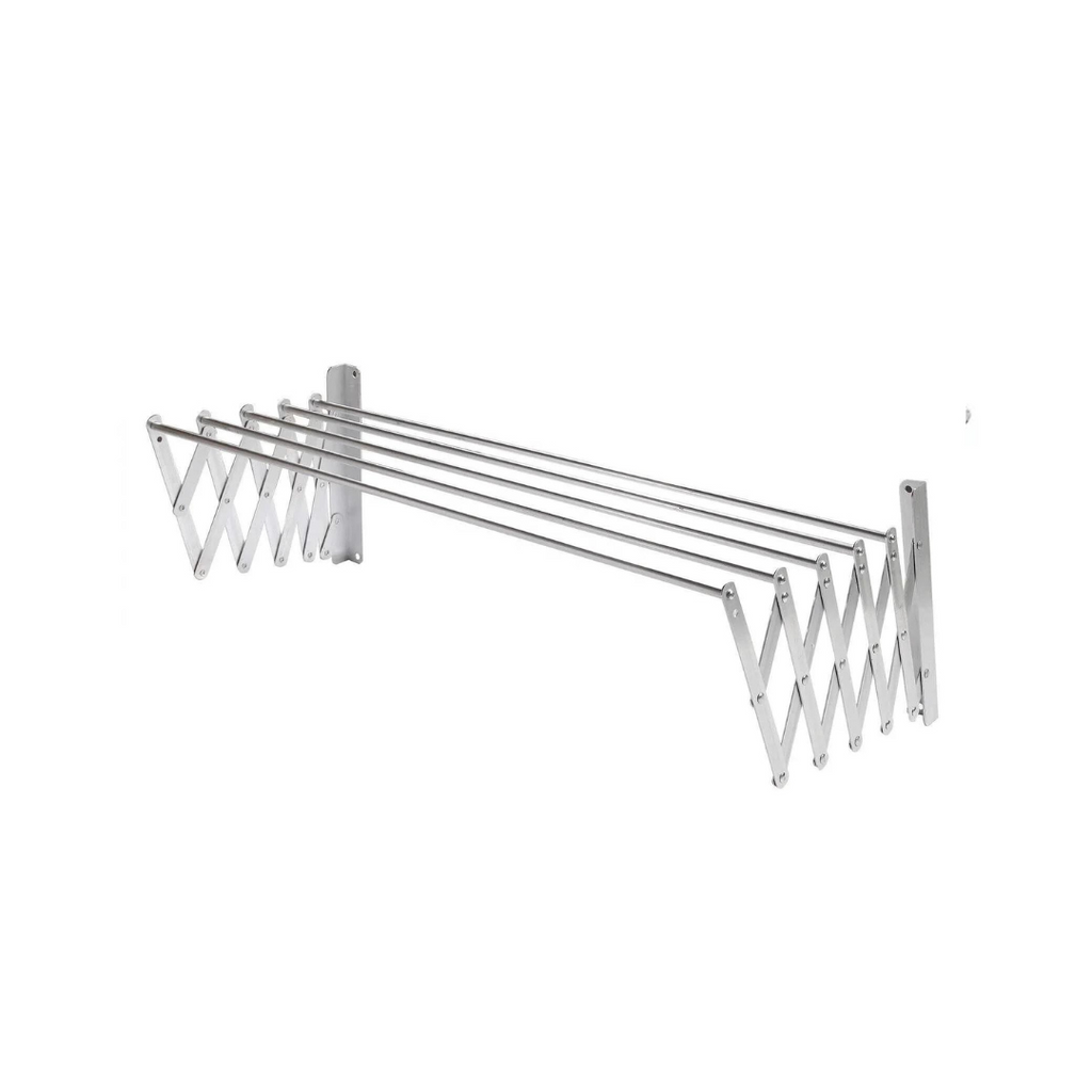 Wall Mounted Foldable Clothes Drying Rack - Extendable Laundry Hanger