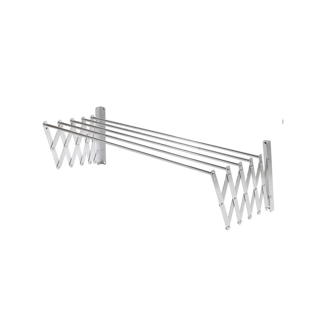 Wall Mounted Foldable Clothes Drying Rack - Extendable Laundry Hanger