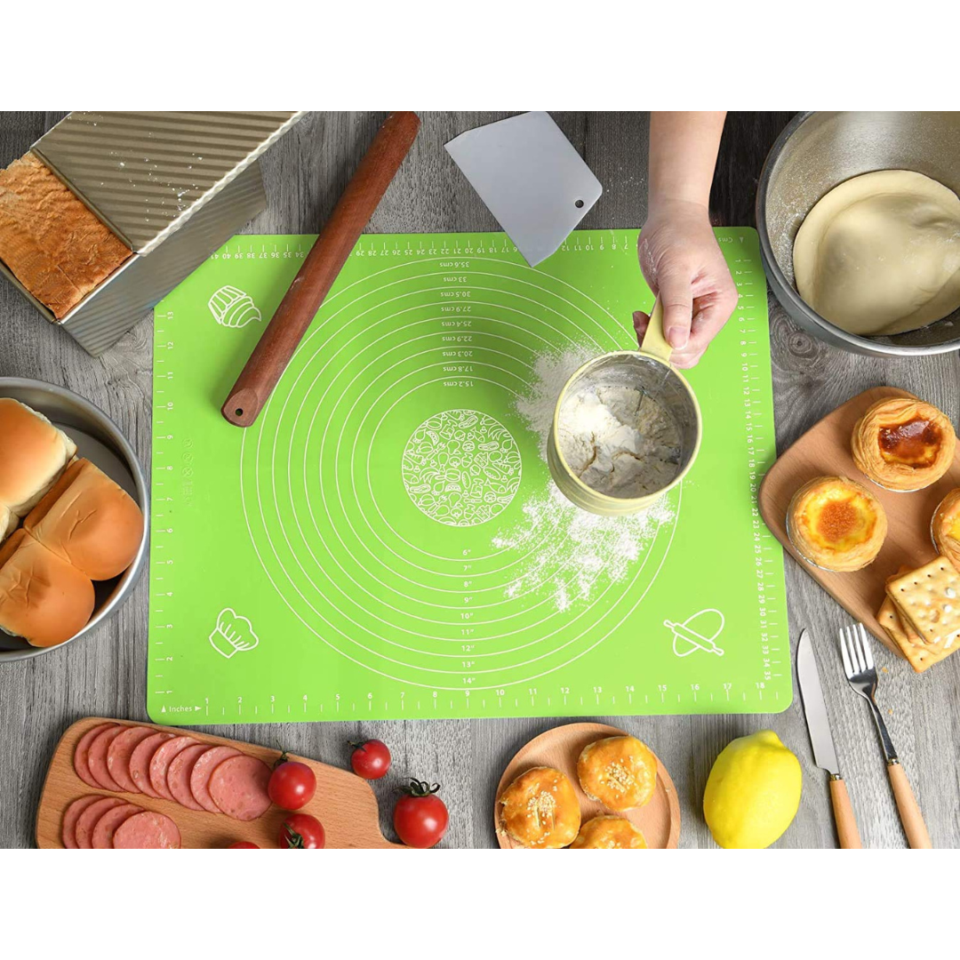 Non-stick Silicone Dough Mat, Kneading Rolling Baking Mat [45x60cm]