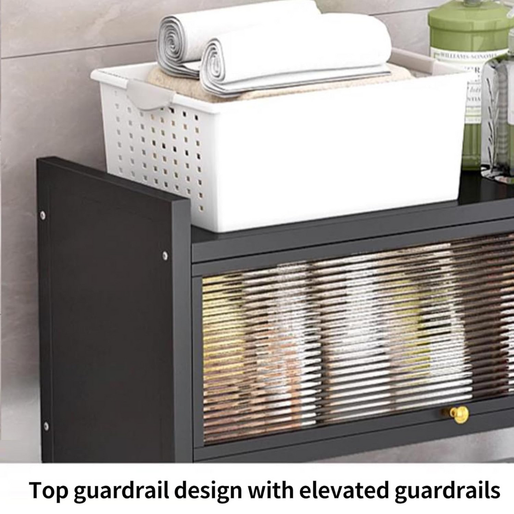 Washing Machine Organizer Rack with Storage Shelf, Laundry Room Storage Cabinet