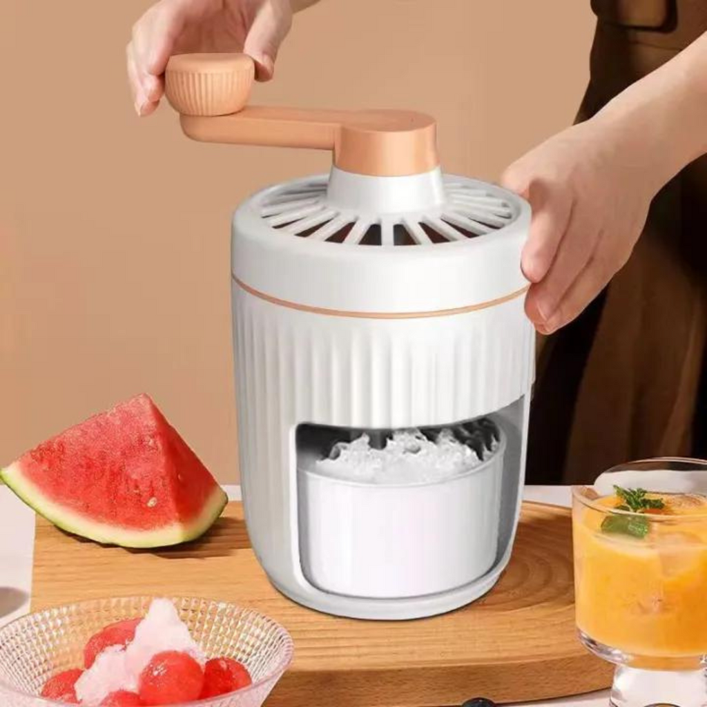 Manual Ice Shaver Machine, Ice Crusher Snow Cone Maker
