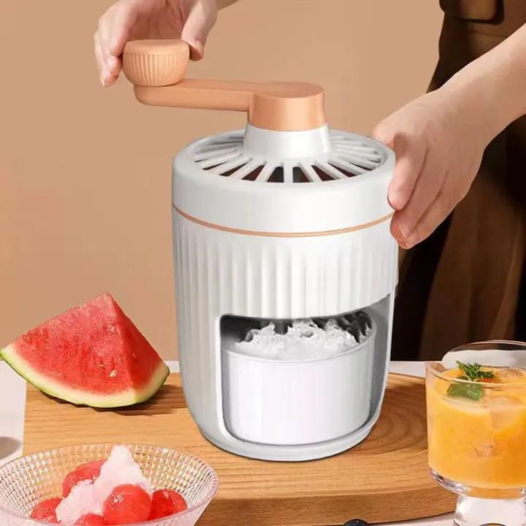 Manual Ice Shaver Machine, Ice Crusher Snow Cone Maker
