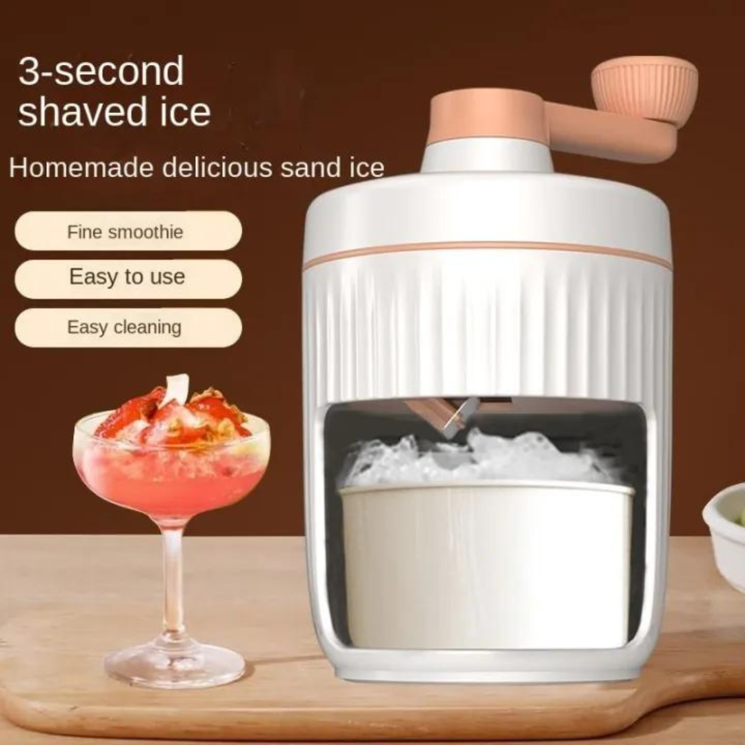 Manual Ice Shaver Machine, Ice Crusher Snow Cone Maker