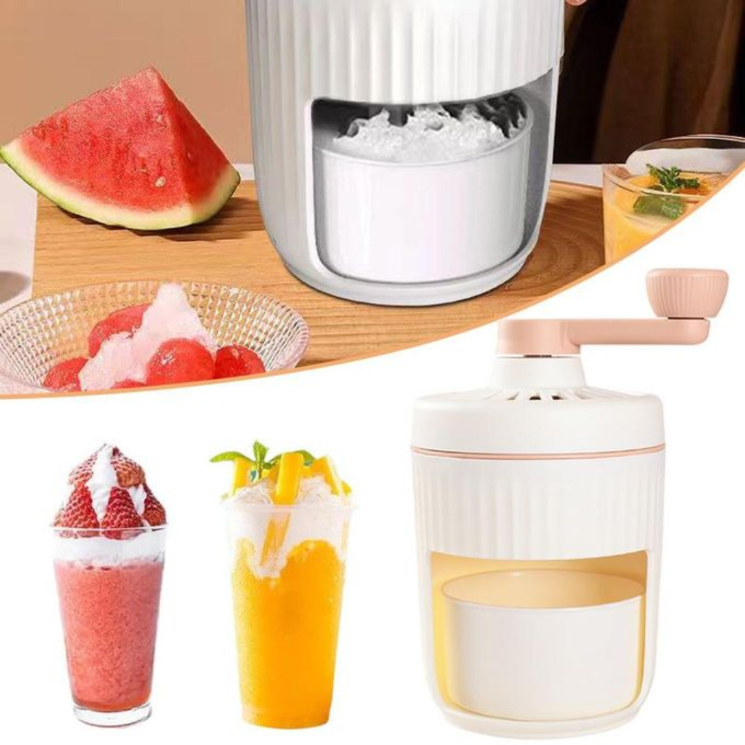 Manual Ice Shaver Machine, Ice Crusher Snow Cone Maker