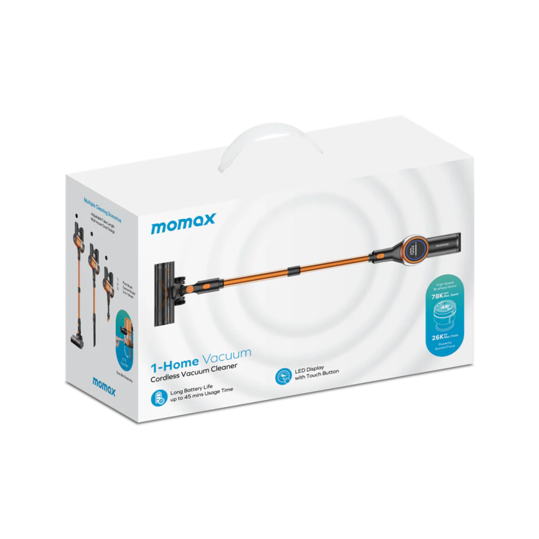 Momax 1-Home Cordless Vacuum Cleaner (UK PLUG)