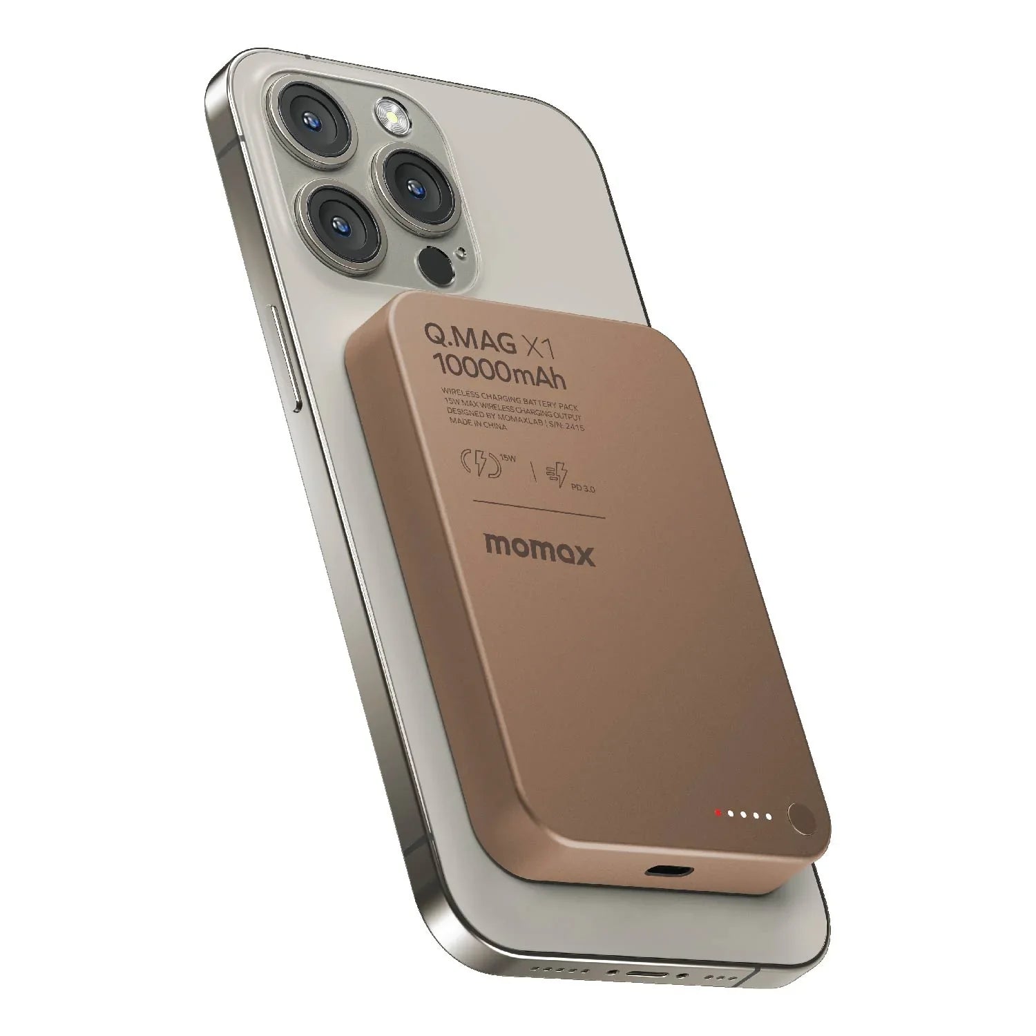 Momax Q.Mag X1 Gen2 Magnetic Wireless Power Bank 10000mAh