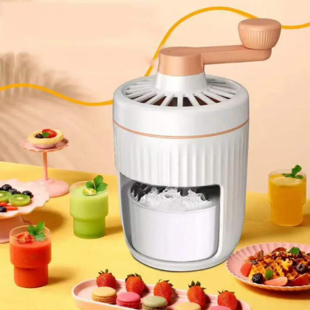 Manual Ice Shaver Machine, Ice Crusher Snow Cone Maker