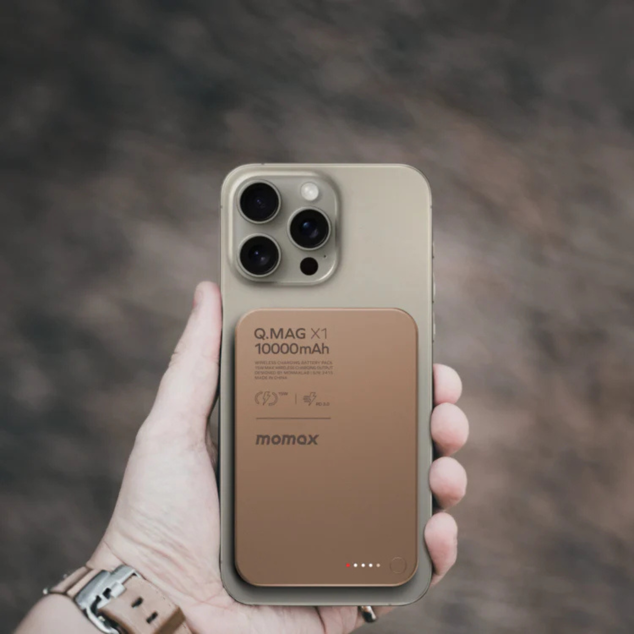 Momax Q.Mag X1 Gen2 Magnetic Wireless Power Bank 10000mAh