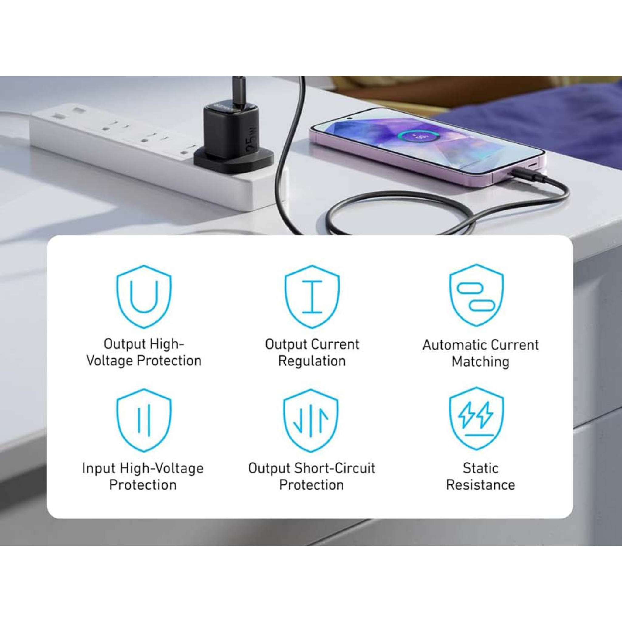 Anker Charger 25W Compact with USB C Cable