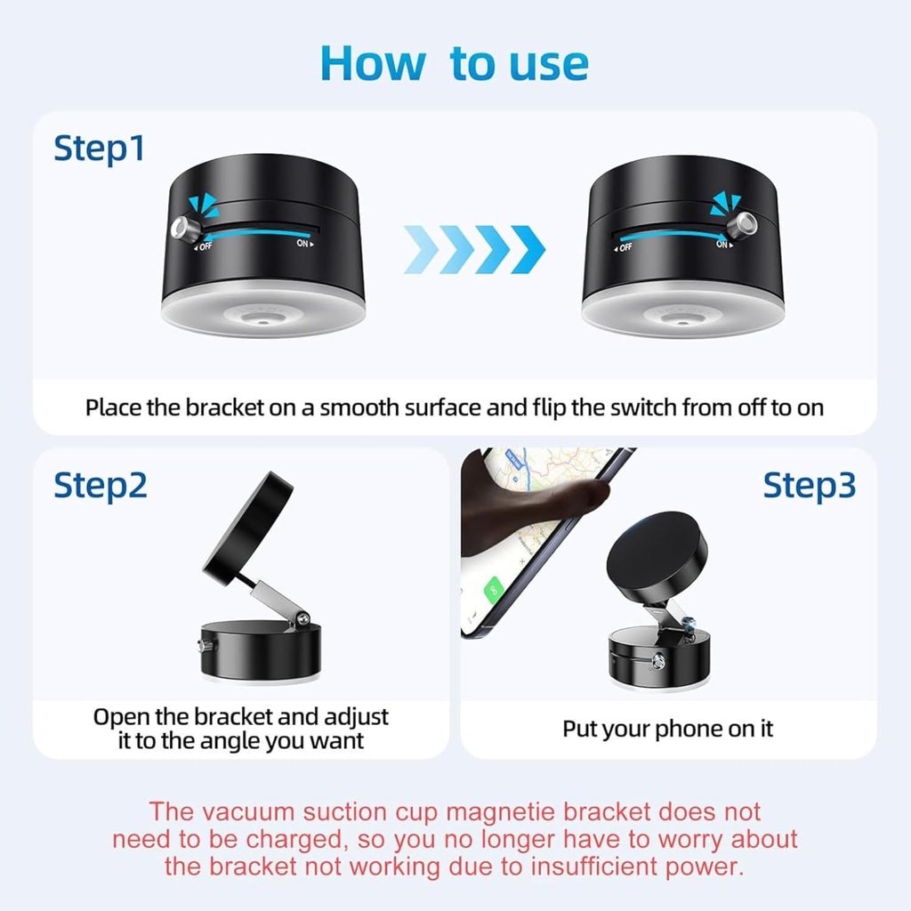 Vacuum Suction Adsorption Magnetic Mobile Phone Holder