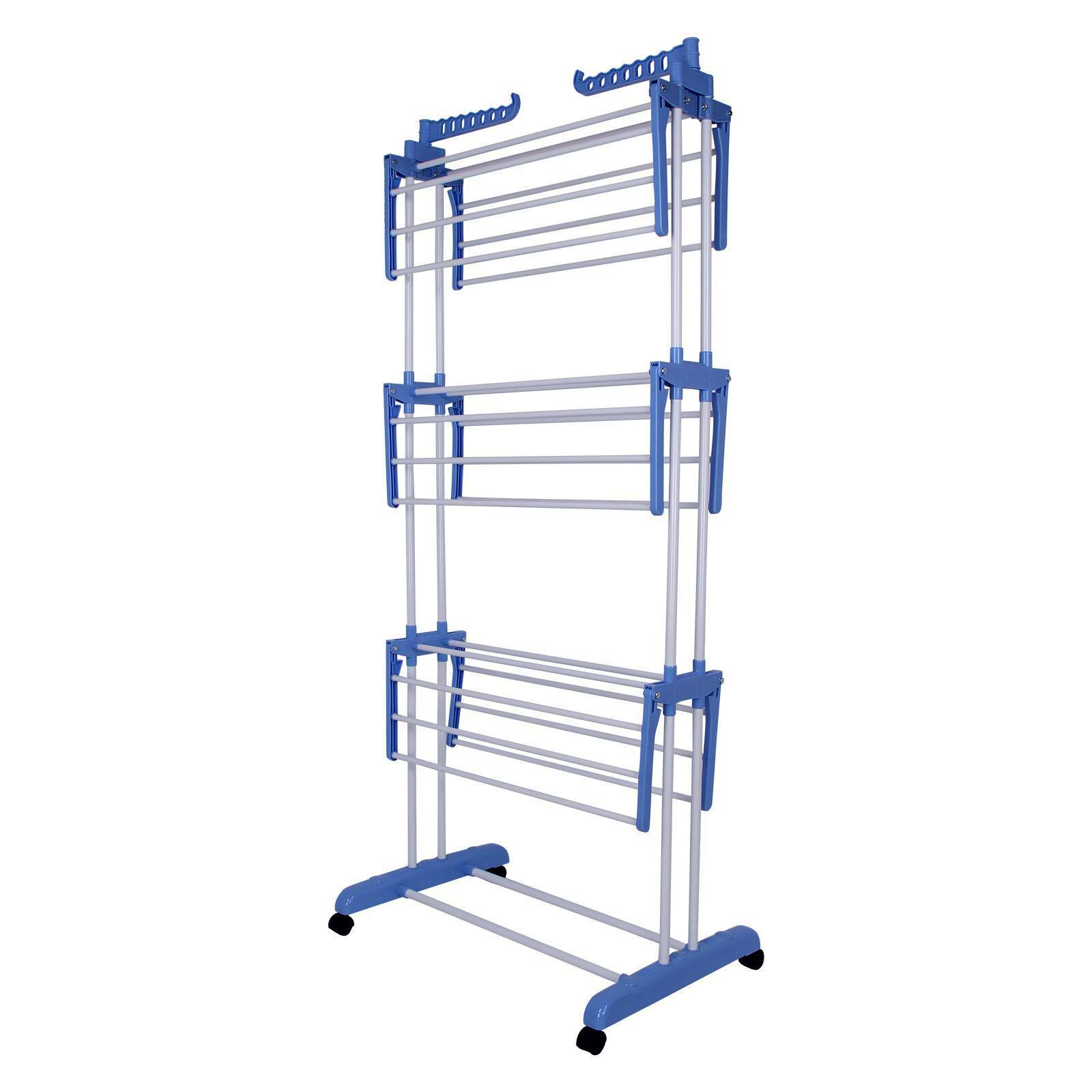 3 Layer Foldable Clothes Drying Rack - Large Capacity Cloth Hanger